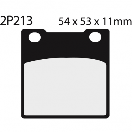Rear brake pads 2P213NS