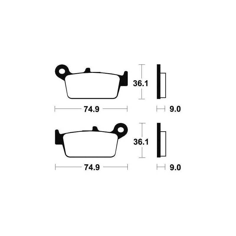 Organic Scooter Brake Pads ME190