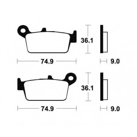 Organic Scooter Brake Pads ME190