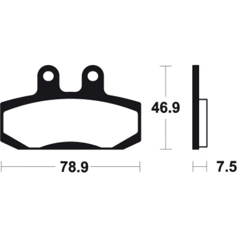 Organic Scooter Brake Pads ME196