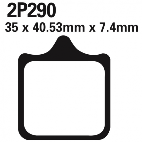 Front brake pads 2P290ST