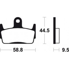 ME210 organic scooter brake pads