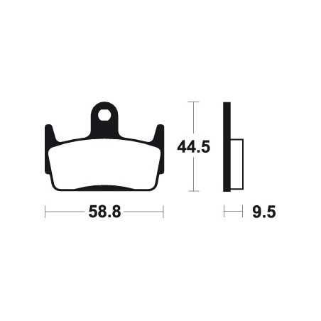 ME210 organic scooter brake pads