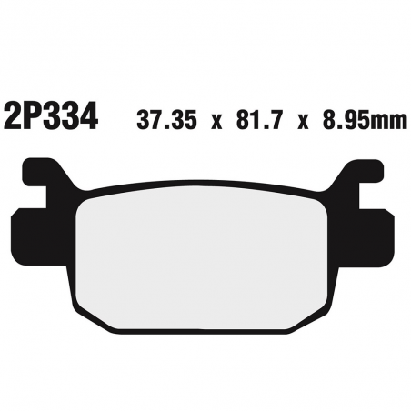 Rear brake pads 2P334ST