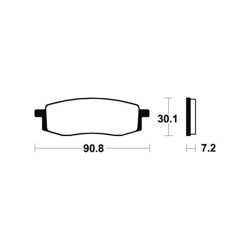 Sintered MOR80 brake pads