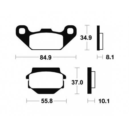TECNIUM Pastillas de freno sinterizadas racing MOR91 380915