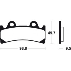 Sintered Racing Brake Pads MRR183