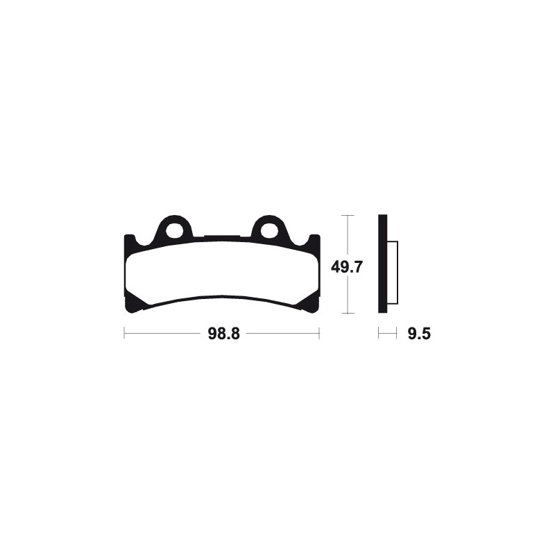 Sintered Racing Brake Pads MRR183