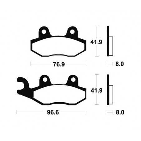 MOR111 sintered brake pads