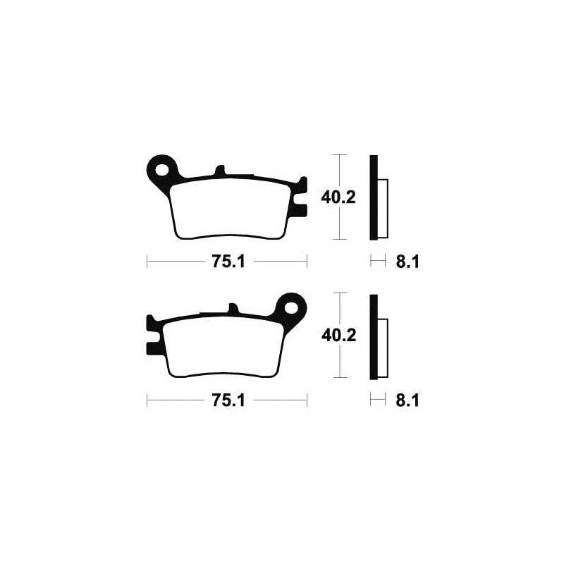 Sintered MOR129 brake pads