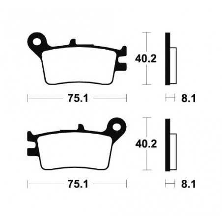 Sintered MOR129 brake pads