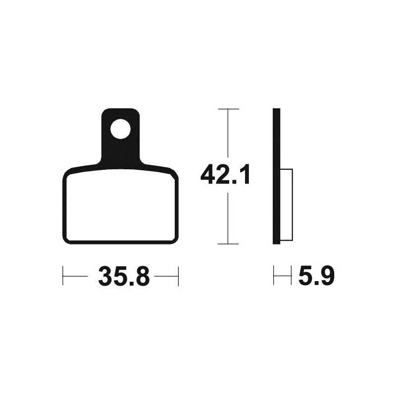 Organic Brake Pads MA395
