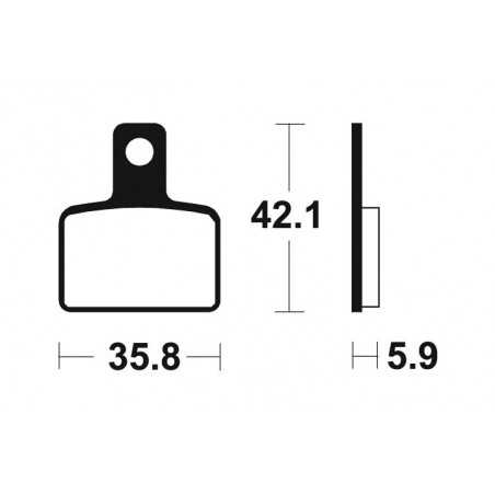 Organic Brake Pads MA395