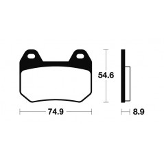 Organic Brake Pads MA246