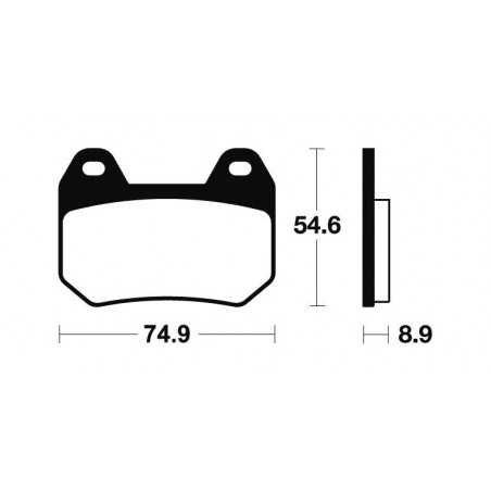 TECNIUM Pastillas de freno orgánicas MA246 382460