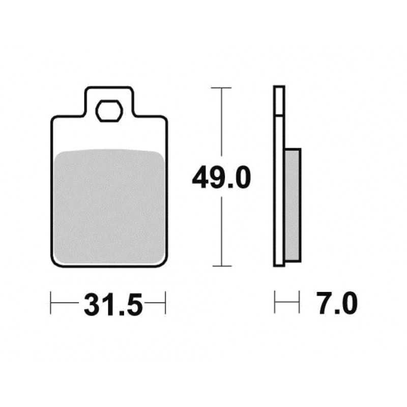 ME212 organic scooter brake pads