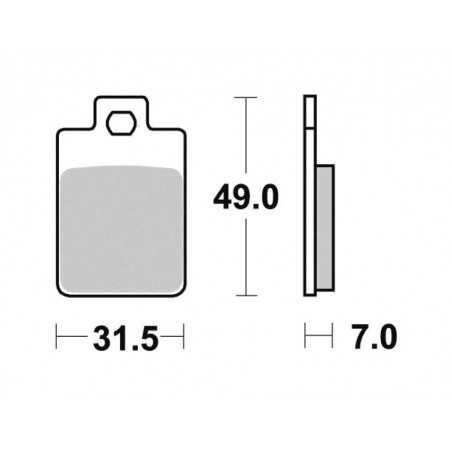 ME212 organic scooter brake pads