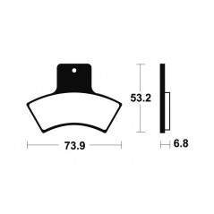 Sintered brake pads MO255