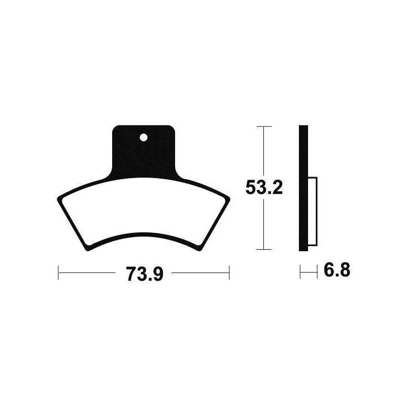 Sintered brake pads MO255