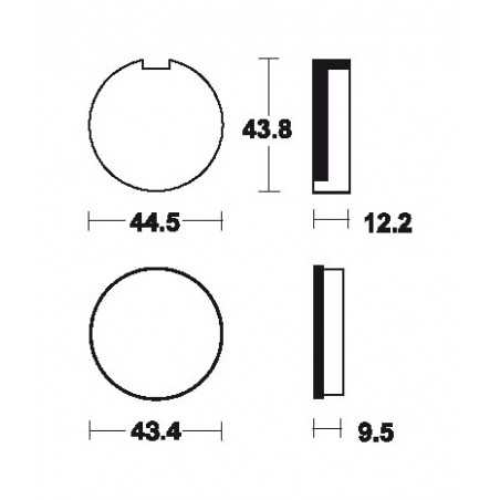 TECNIUM Pastillas de freno orgánicas MA16 380160