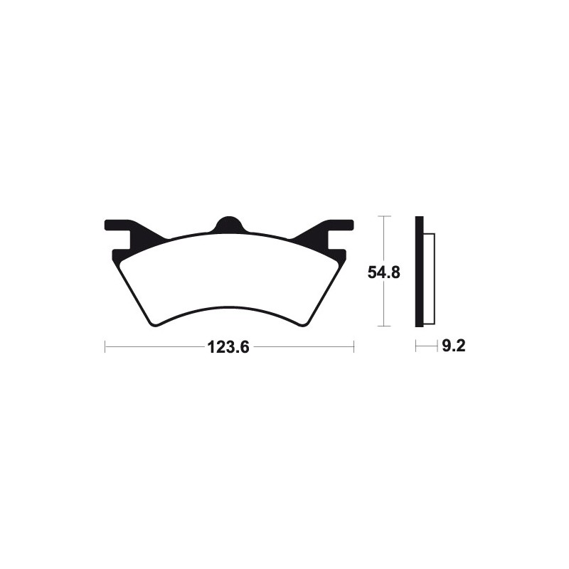 Sintered brake pads MO257