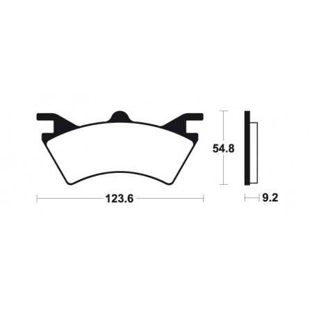 Sintered brake pads MO257