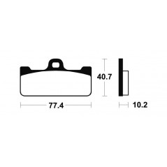 Sintered Racing Brake Pads MRR211