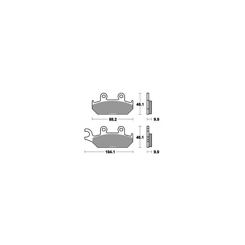 ME150 organic scooter brake pads