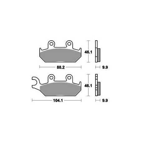 ME150 organic scooter brake pads