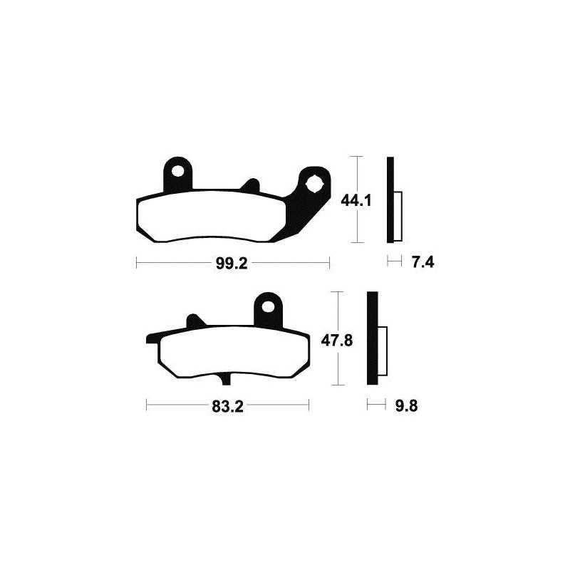 Sintered MR135 Brake Pads
