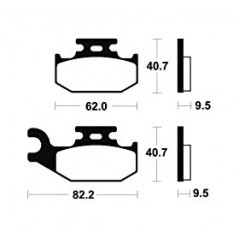 Sintered brake pads MO267