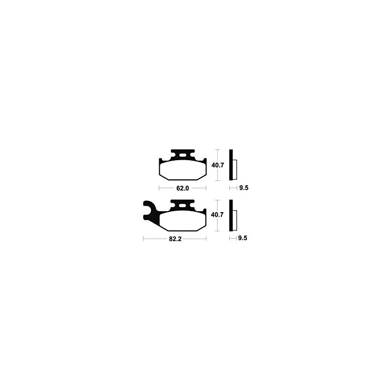 Sintered brake pads MO267