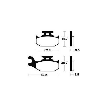 Sintered brake pads MO267