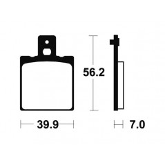 ME19 organic scooter brake pads
