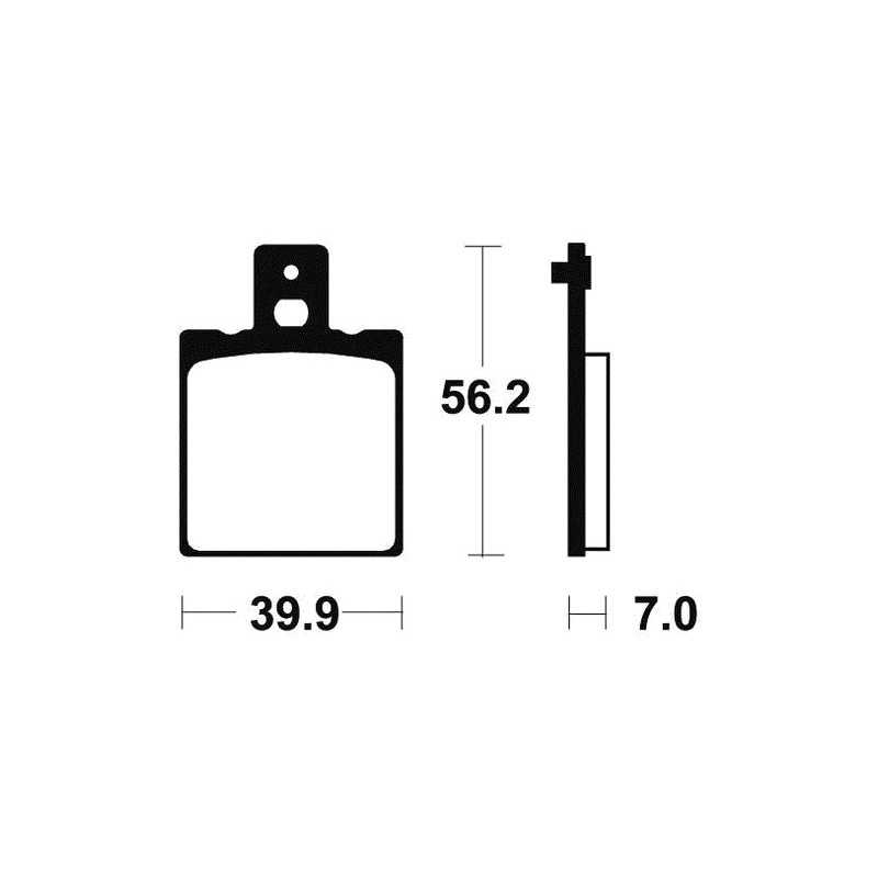 ME19 organic scooter brake pads