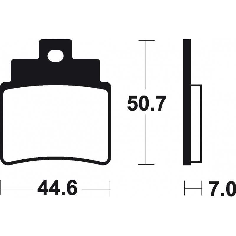 Sintered brake pads MO275