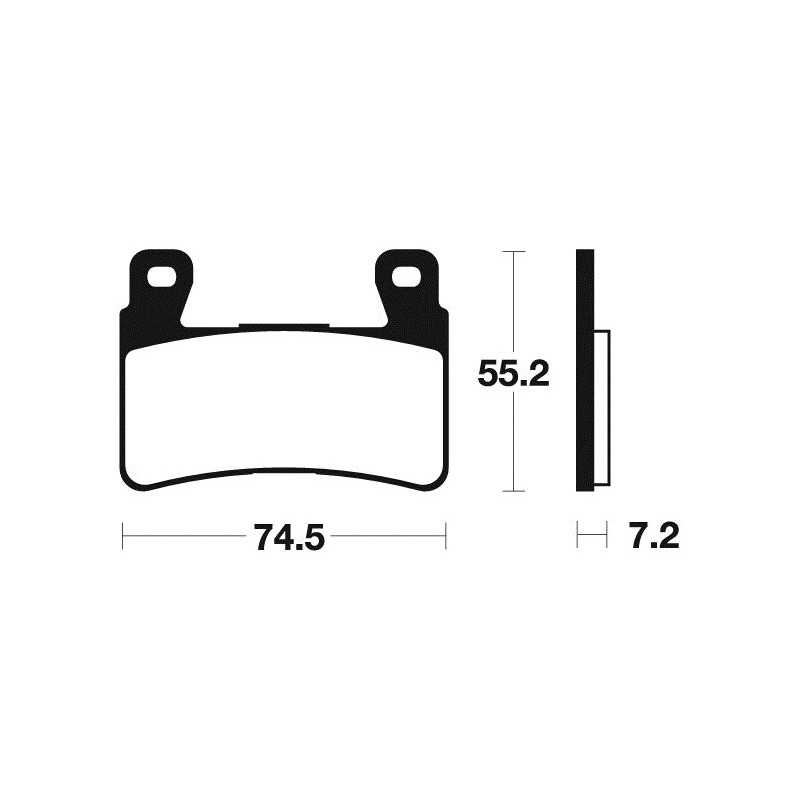 Sintered brake pads MF234
