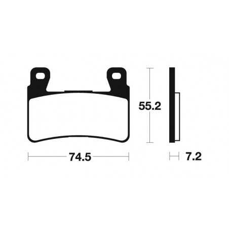 Sintered brake pads MF234