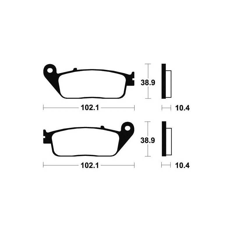 Sintered MR154 Brake Pads