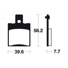ME244 organic scooter brake pads