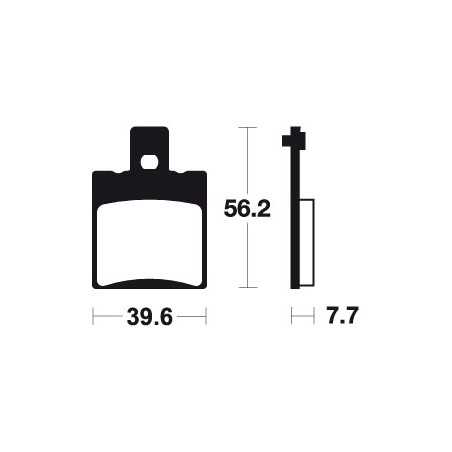 ME244 organic scooter brake pads