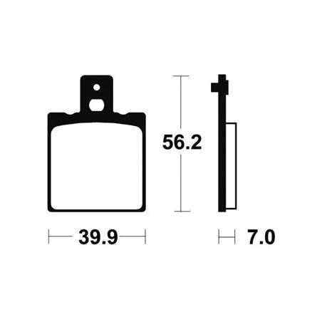 Sintered brake pads MO19