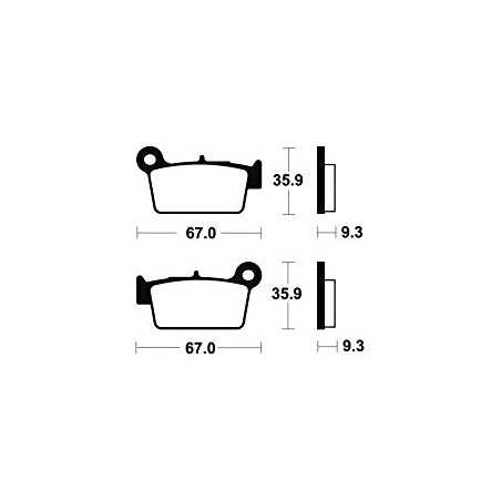 Sintered brake pads MO290