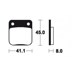 Sintered brake pads MO36