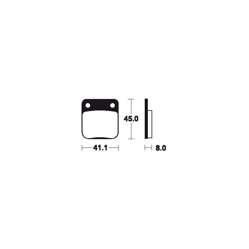 Sintered brake pads MO36