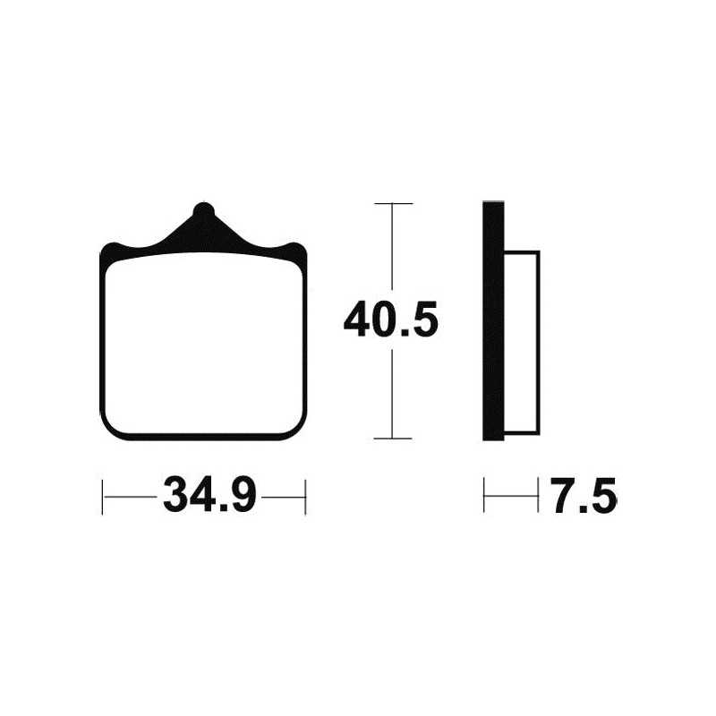 TECNIUM Pastillas de freno sinterizadas MF262 382621