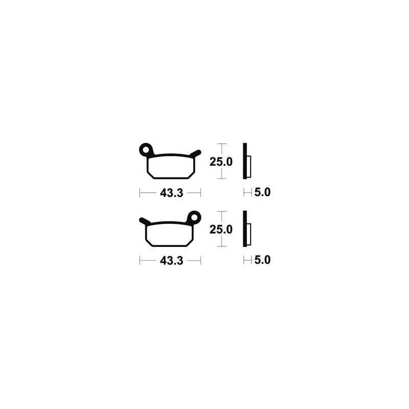 Sintered brake pads MO294