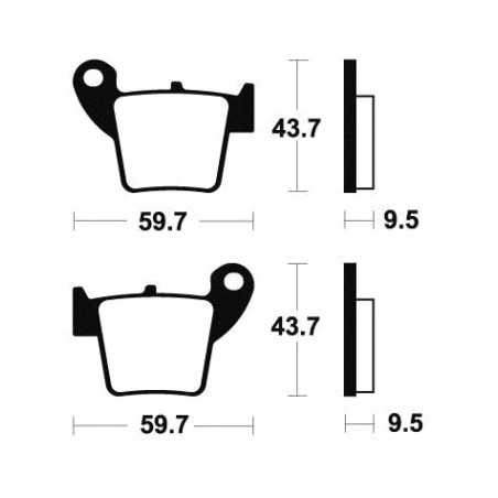 Organic Brake Pads MA277