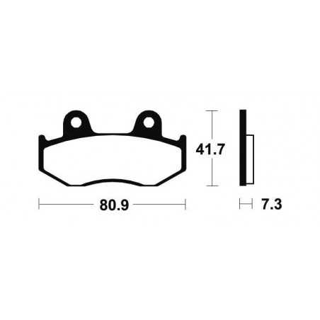 Sintered brake pads MO58