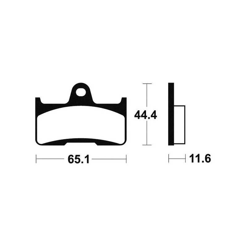 Sintered brake pads MO299